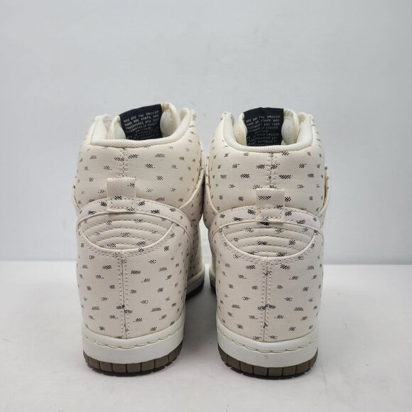 Nike Dunk Sky Hi Hidden Wedge Women's Cream Sneakers 543258-100 US Size 9 - Picture 4 of 9
